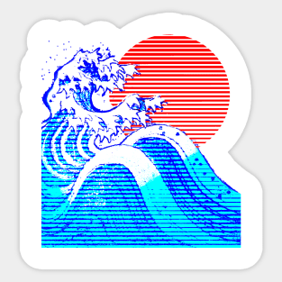 Great wave Sticker